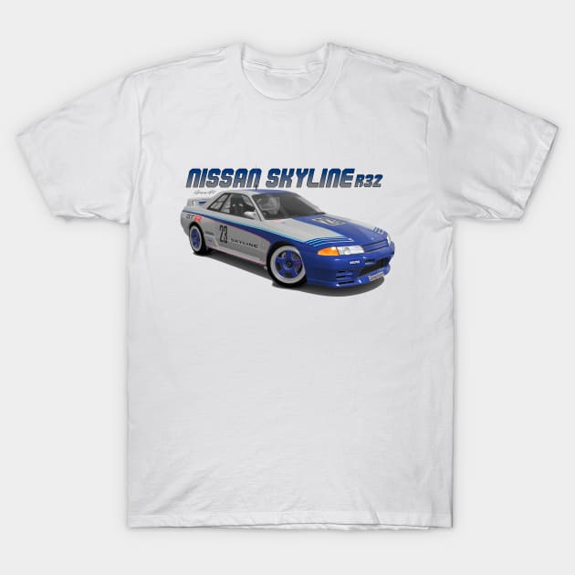 Nissan Skyline GT-R R32 T-Shirt by PjesusArt